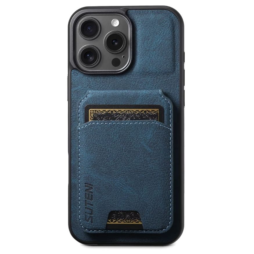 Premium-Leder-Wallet-Hülle – MagSafe-kompatibel (iPhone 12–17)