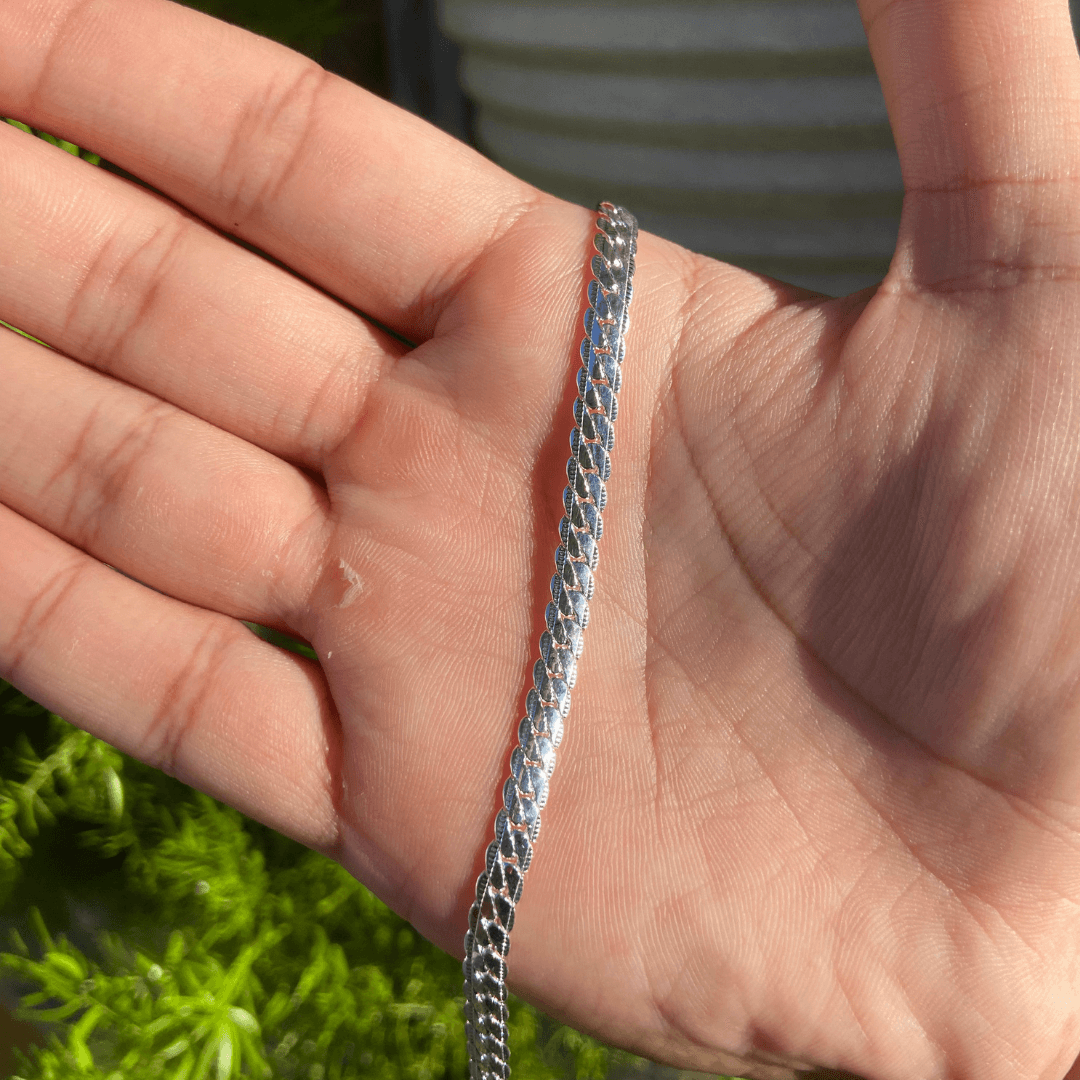 925er Silber Armband aus Ungarn mit 6 mm Zirkonia