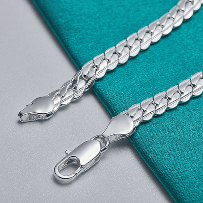 925er Silber Armband aus Ungarn mit 6 mm Zirkonia