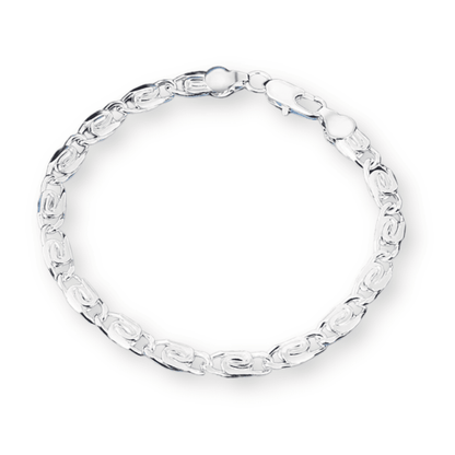 925er Silber Belgien Geometrisches Ziron-Armband
