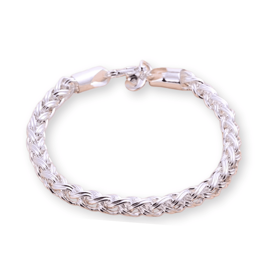 Modernes England-Armband aus 925er Silber mit 6 mm Zirkonia
