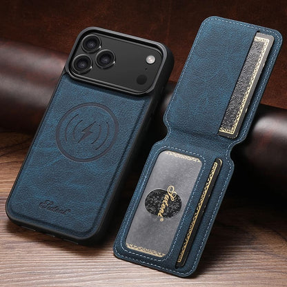 Premium-Leder-Wallet-Hülle – MagSafe-kompatibel (iPhone 12–17)