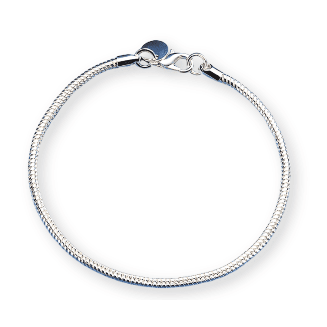 925er Silber Dänemark Cobra Armband mit 3 mm Zirkon