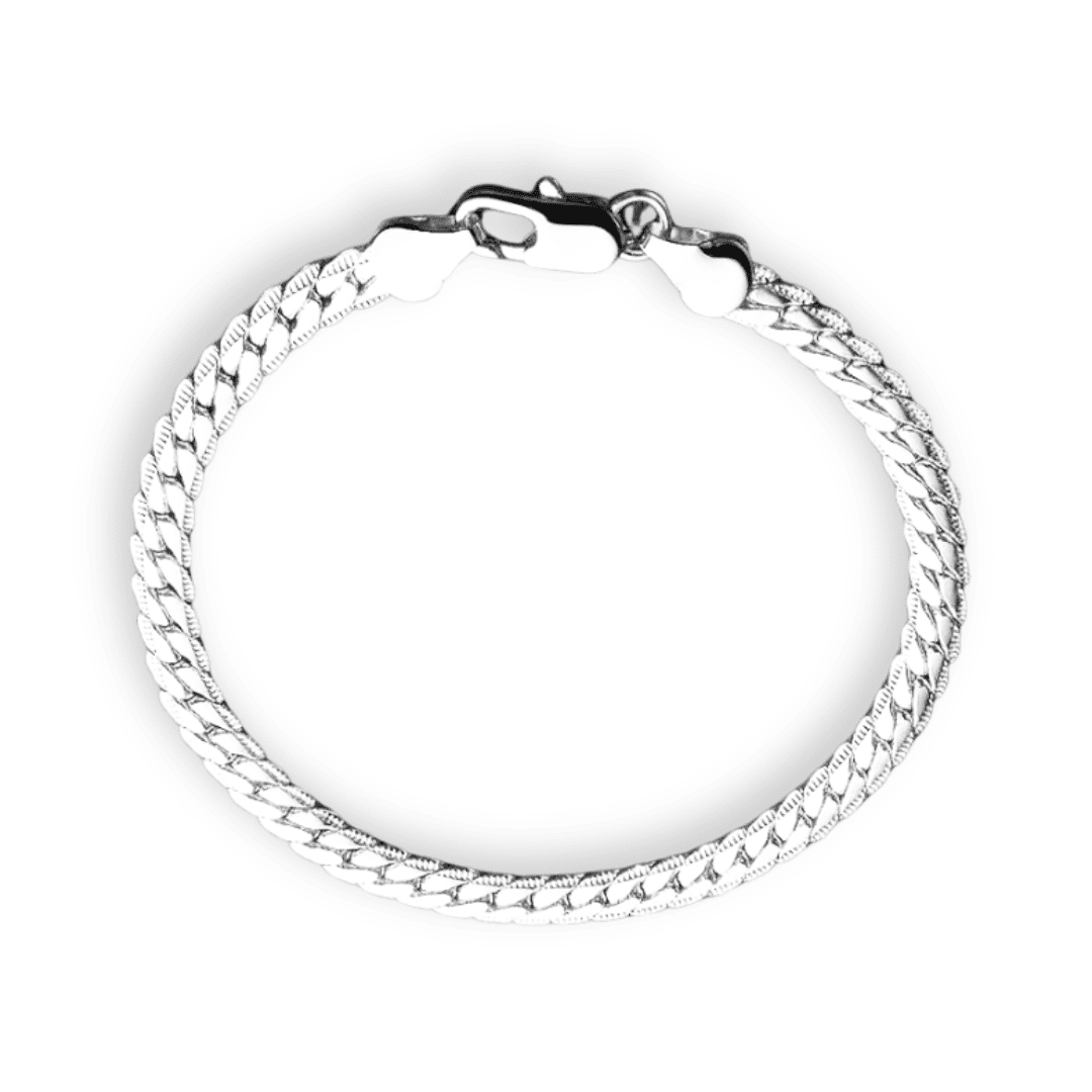 925er Silber Armband aus Ungarn mit 6 mm Zirkonia